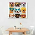 thumbnail image 2 of Orinice Dog With Glasses Canvas Wall Art Funny Pet Pictures Cute Dog Posters For Room Animal With Glasses Wall Art Cartoon Dog Funny Canvas Prints Cute Pet Painting Colorful Animal 20 x 16 Inch, 2 of 3