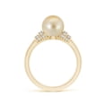 thumbnail image 2 of ANGARA Golden South Sea Cultured Pearl & Pave-Set Diamond Ring in 14K Yellow Gold for Women | June Birthstone, Birthday, Anniversary, Jewelry Gift for Women | Pearl Ring, 2 of 9