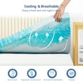 thumbnail image 4 of Aidoly Mattress Topper Twin, 3 Inch Soft Memory Foam Cooling Gel Mattress Topper for Relieve Back Pain, 4 of 9