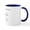 White/Navy Inside, variant on CafePress - St. Apollonia, Patron Saint Of Dentists Mug - 11 oz Ceramic Mug - Novelty Coffee Tea Cup