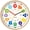Wood, variant on TIMESS 10" Kids Educational Wall Clock, Silent Analog Learning Clock, Wood Grain