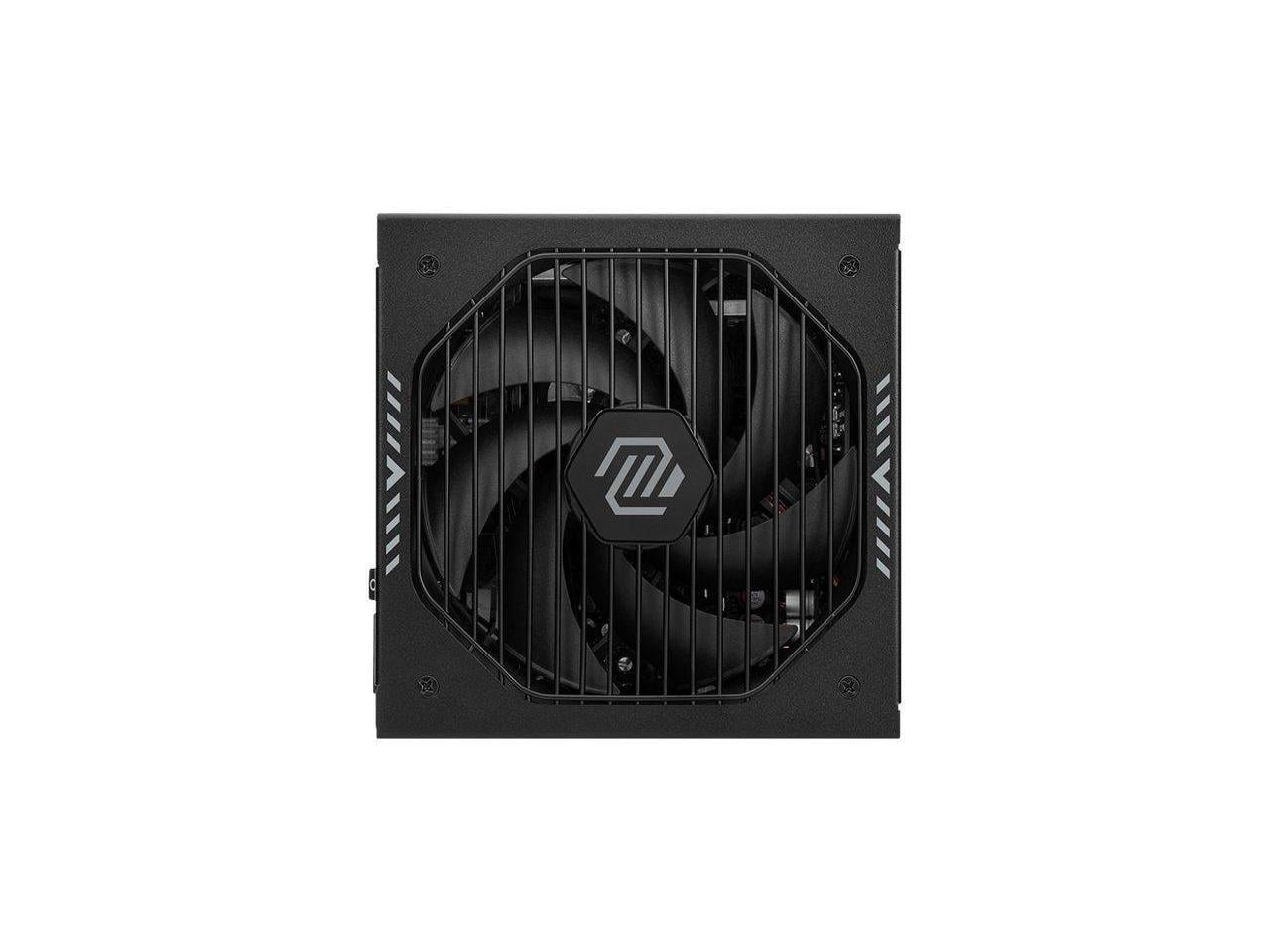 MSI MAG A850GLS PCIE5, Fully Modular Compact Gaming 850W Power Supply, 80+ Gold, ATX 3.1 & PCIe 5.1 Ready, Native Dual-color 12V-2x6 cable, Low-Noise, Embossed Jacket Cables, 10 Year Warranty