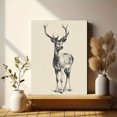 thumbnail image 6 of UXIEQU Majestic Stag Head Drawing Canvas Wall Art 15.75x11.81 Inches, 6 of 8