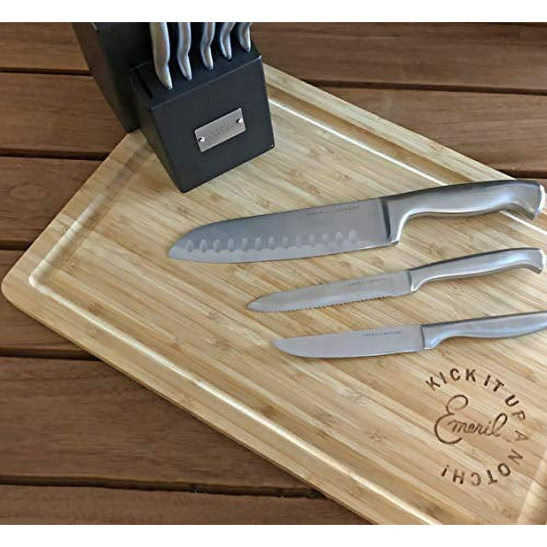 Emeril Lagasse Stainless Steel Hollow Handle 15- Piece Knife Set