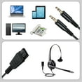 thumbnail image 3 of Quick Disconnect To 3.5mm Cable, Tensile 9.8ft QD To 3.5mm Cord  for Headset for Sound Card, 3 of 8