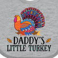 thumbnail image 4 of Inktastic Thanksgiving Daddy Little Turkey Boys or Girls Baby Bib, 4 of 4