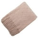 thumbnail image 1 of Manta de punto suave con borla, mantón de siesta de oficina, funda decorativa para sofá, cama, sofá, para viajes, rosa Eigraketly LF000012-05B, 1 of 7