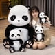thumbnail image 5 of Peluche de oso panda gigante kawaii, animal de zoológico de dibujos animados acostado de pie, regalo reconfortante para niños, 5 of 5