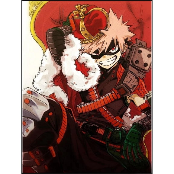 My Hero Academia Diamond Painting Set (For Adults) 5D DIY Anime Diamond Art Set (For Beginners) Round Full Diamond Diamond Painting Gem Art Crafts (Home Wall Decoration Gift)