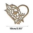 1PC Valentine's Day Decoration Cup Mat Home Kitchen Wooden Western Cup