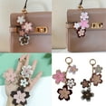 thumbnail image 2 of Flower Keychain Purse Embellishment Car Keychain Strap Fashionable Key Holder for Youthful Women Bags, 2 of 8