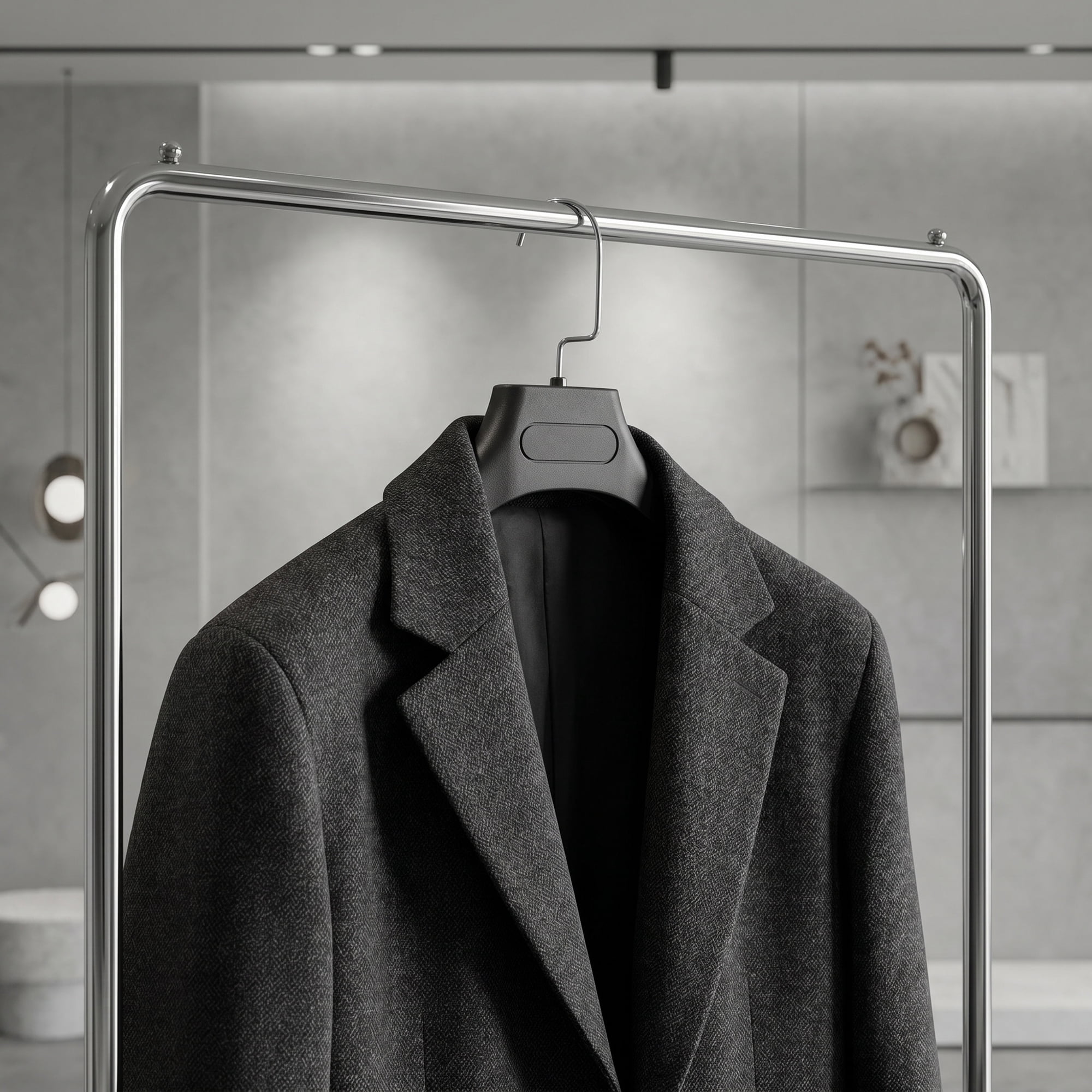 Unique Bargains Durable Suit Hangers Set of 4 Hangers for Coats 15.4"x25" Black A