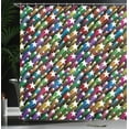 thumbnail image 4 of Ambesonne Colorful Shower Curtain, Stars Disco, 69"Wx70"L, Multicolor, 4 of 5