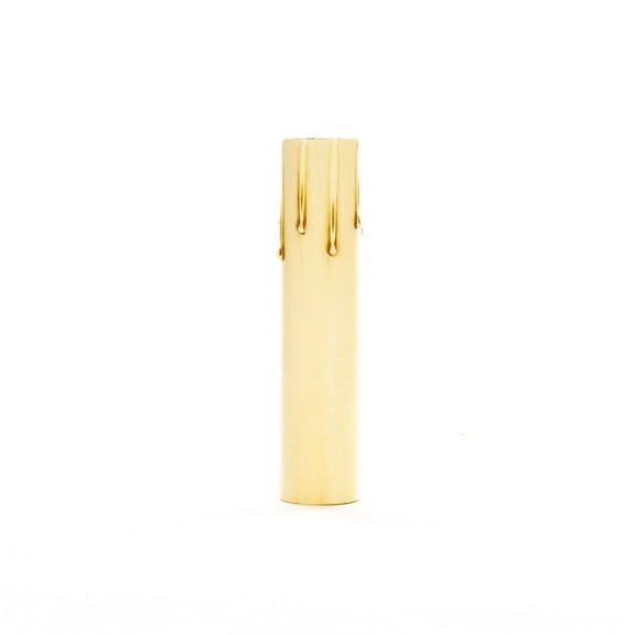 6 Inch Ivory Fibre Drip Candle Cover Replacement with Edison Base