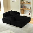 thumbnail image 5 of L-Shape Cloud Couch Sectional, Modular Sofa No Assembly Required, Compressed Large Comfy Couch for Living Room & Apartment, Black, 5 of 9
