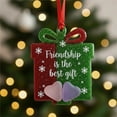 thumbnail image 3 of JVBTVB Handmade Sea Glass Christmas Ornament, Heart-Shaped Friendship Gift for Sister Best Friend, Unique Holiday Tree Decoration, 3 of 4