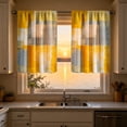 thumbnail image 5 of Decorative Kitchen Window Curtain with 2D Print Design, Water Resistant Light Filtering Half Curtain for Kitchen Decor, Washable Short Window Treatment for Home Kitchen and Dining Area, 5 of 7