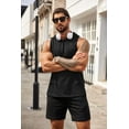 thumbnail image 4 of COOFANDY Men's Workout Hooded Tank Tops Bodybuilding Muscle Cut Off T Shirt Sleeveless Gym Hoodies, 4 of 6