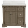 thumbnail image 6 of Sydney 36" Bathroom Vanity with Weathered Gray Cabinet and Engineered Marble Top, 6 of 7