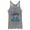 Gray Heather, variant on Women's Lilo & Stitch Watercolor Stitch  Racerback Tank Top Tahiti Blue X Large
