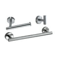 thumbnail image 1 of Juego de 3 uds. De ganchos para soporte de papel higiénico de barra de toallas, soporte para toallas Meterk Silver, 1 of 7