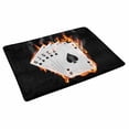 thumbnail image 2 of MKHERT Funny Poker Cards Burn in Fire Doormat Rug Home Decor Floor Mat Bath Mat 30x18 inch, 2 of 3