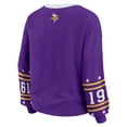 thumbnail image 3 of Women's WEAR by Erin Andrews Purple Minnesota Vikings Plus Size Sport Long-Sleeve T-Shirt, 3 of 5