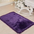 thumbnail image 2 of REGALWOVEN Faux Fur Area Rug Shaggy Floor Mat, Purple 2x3 Feet Rectangle, 2 of 8