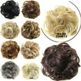 thumbnail image 3 of TKOOFN Synthetic Hair Extensions Messy Bun Tousled Updo Hair Piece for Women Girls, 3 of 4