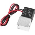 thumbnail image 4 of Válvula solenoide neumática de 2 vías, 12 V CC 1/8 Válvula de aire solenoide eléctrica de aluminio normalmente cerrada Controlador de agua líquida de gas para neumática S, 4 of 5