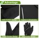 thumbnail image 4 of Guantes de ciclismo de dedo completo para mujeres, guantes de motocicleta para escalar, motocicleta, ciclismo, poliéster, negro, talla única, 4 of 6
