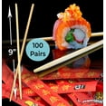thumbnail image 2 of Avant Grub 9" Disposable Bamboo Chopsticks, 100 Pack, 2 of 2