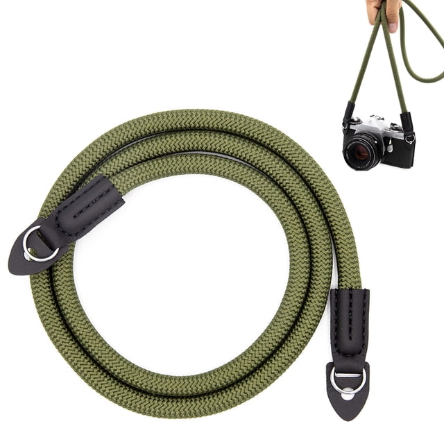 Camera Strap Vintage 105cm Nylon Climbing Rope Camera Neck Shoulder Strap for Micro Single and DSLR Camera