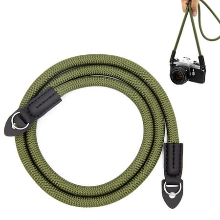 Image of Camera Strap Vintage 105cm Nylon Climbing Rope Camera Neck Shoulder Strap for Micro Single and DSLR Camera