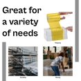 thumbnail image 5 of MMBM Mini Stretch Wrap with Reusable Handle 3" x 1000' 18 Rolls 80 Gauge Yellow Plastic Film for Moving and Packaging, 5 of 7