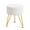 Beige/13.19 x 13.19 x 17.91 inch, variant on Alvantor Round Vanity Stool with Padded Seat and Gold Metal Legs, Black, 13.19 x 13.19 x 17.91 in