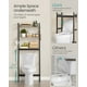 thumbnail image 4 of SONGMICS Estantería sobre el Inodoro, Organizador de Baño de 3 Niveles sobre el Inodoro con Estantes Ajustables, Estantería de Baño Multifuncional, Greige y Negro, 4 of 5