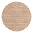 thumbnail image 2 of Unique Loom Outdoor Trellis Textured Collection Area Rug - Osage (7' Round Beige), 2 of 6