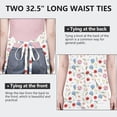 thumbnail image 6 of Pioneer Flower Floral Print Pattern Apron for Women and Men, Cotton Linen Waterproof with Pockets, Adjustable, 33x27 Inch for Kitchen, Gardening, BBQ, Salon, 6 of 6