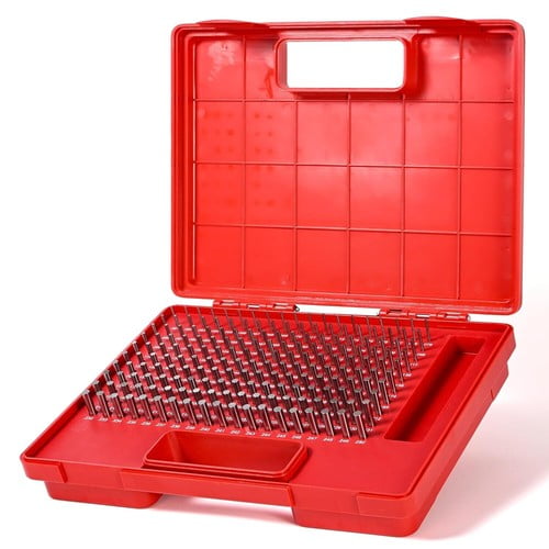 190Pcs Pin Gage M1 0.061''-0.250'' Metal Gage Set Minus Class ZZ Storage Case