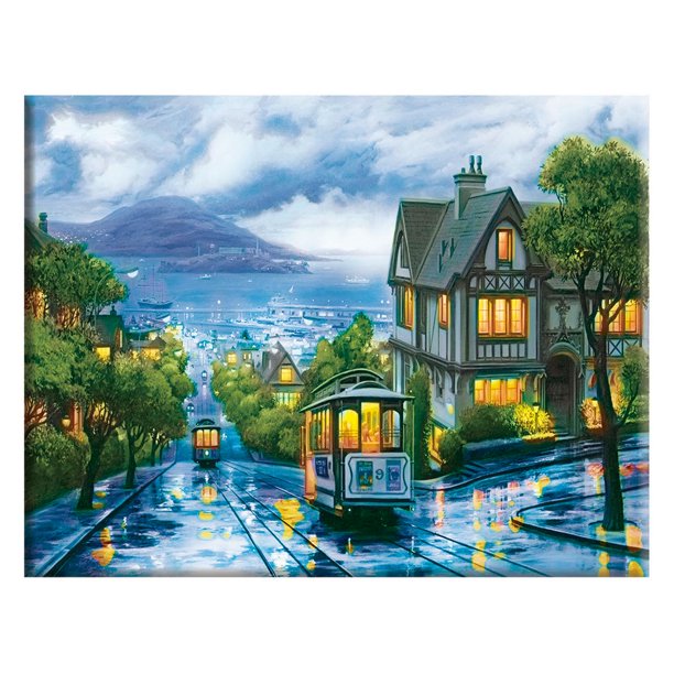 Kit de paisaje agradable DIY 14CT bordado hilo de algodón ecológico punto de cruz Hugtrwg Para estrenar