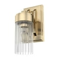 thumbnail image 2 of Hunter - Gatz 1-light Alturas Gold, Small Sconce Light, Dimmable, Modern Style, for Bedrooms, Kitchens, Dining, Living Rooms - 19680, 2 of 6