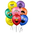 thumbnail image 2 of Decoración de fiesta temática de Barrio Sésamo con globos de látex de 12 pulgadas con dibujos animados, suministros para cumpleaños infantiles, 2 of 5