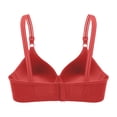 thumbnail image 3 of WZXFASHION Women Sexy Lace Back Button Shaping Cup Adjustable Shoulder Strap Large Size Underwire Bra Bra Red 90B, 3 of 6