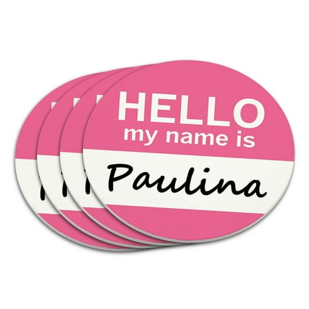 

Paulina Hello My Name Is Coaster Set