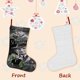 thumbnail image 3 of La Lista de Schindler Tema: Calcetines de Navidad, fino lino blanco para colgar en escaleras y chimenea, decoración navideña para el hogar, regalo de Navidad.54cm×38cm, 3 of 5