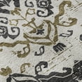 thumbnail image 2 of HomeRoots 663738 10 x 14 ft. Black Beige & Gold Medallion Washable Machine Made Rectangle Area Rug with UV Protection, 2 of 7