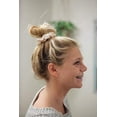 thumbnail image 2 of Kitsch Satin Silk Scrunchies - Ponytail Holder - 5 Pack (Ivory/off-White), 2 of 2