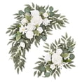 thumbnail image 4 of 2 piezas de flores artificiales para arco de boda, decoración rústica para fondo blanco, 4 of 9