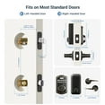 thumbnail image 6 of Veise Keyless Entry Door Lock with 2 Lever Handles - Electronic Keypad Deadbolt, Easy Installation Digital Smart Front Door Lock Set, Oil Rubbed Bronze, 6 of 8